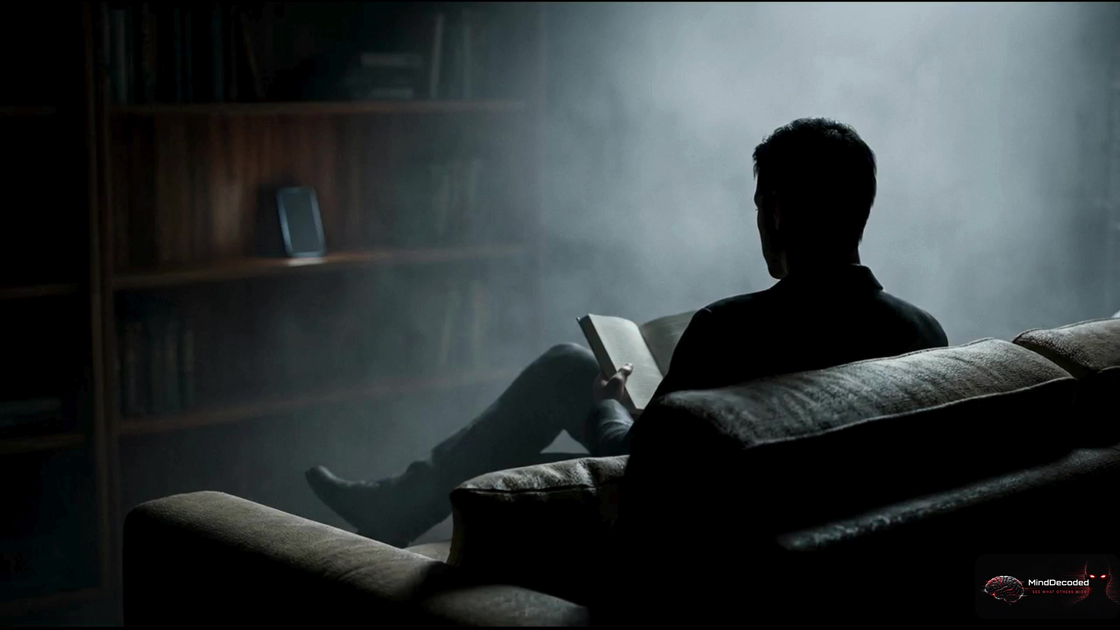 A person reading alone in a quiet room, symbolising reflection and recovery